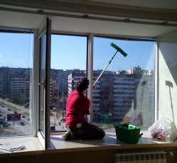 Мытье окон в однокомнатной квартире Новомосковск